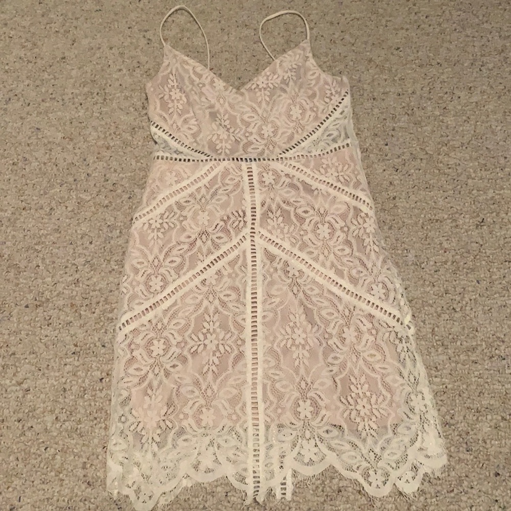 white graduation/homecoming dress